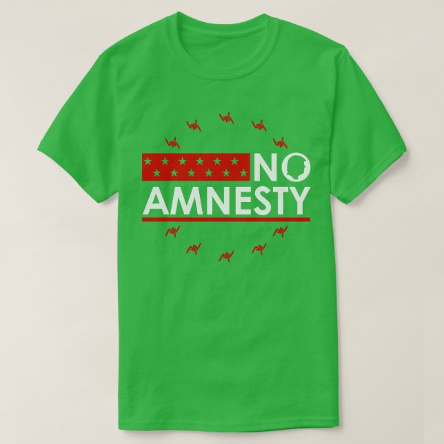 No Amnesty For 2024 T-Shirt (Design Front)