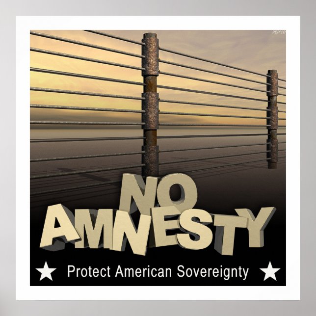 No Amnesty Poster (Front)