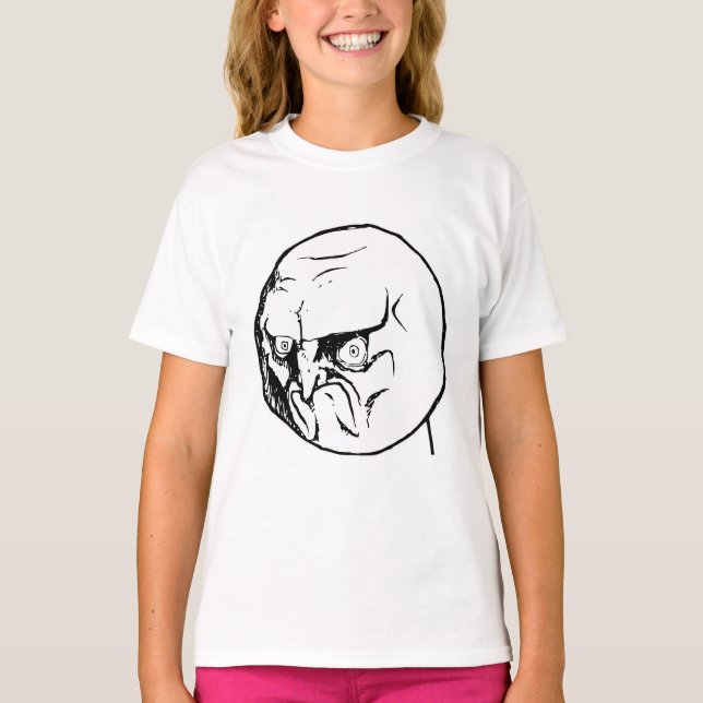 No Angry Rage Face Rageface Meme Comic T-Shirt (Front)