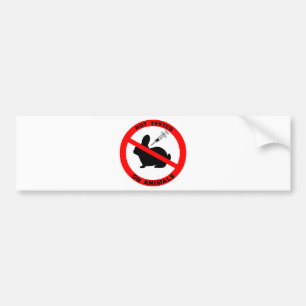 No Animal Testing Symbol Bumper Sticker