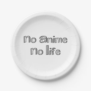 no anime no life paper plate
