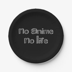 no anime no life paper plate