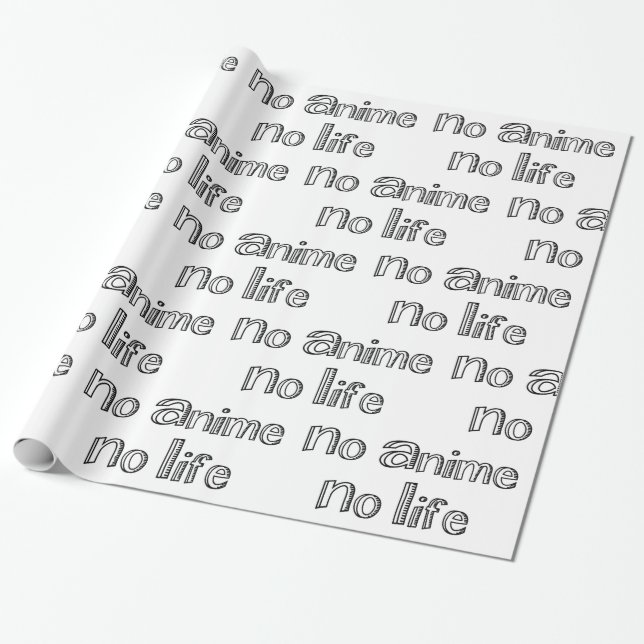 no anime no life wrapping paper (Unrolled)