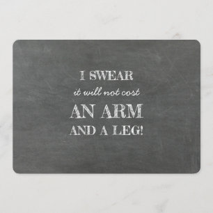 No Arm and Leg Funny Bridesmaid Proposal Invitation