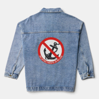 No attachments in my life denim jacket