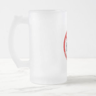 No attachments in my life frosted glass beer mug