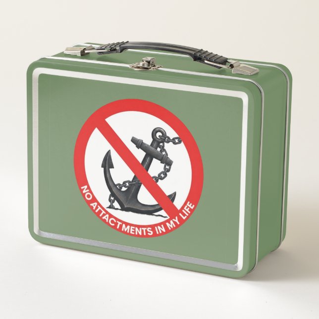 No attachments in my life metal lunch box (Front)