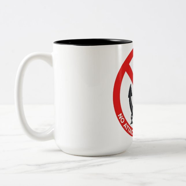 No attachments in my life Two-Tone coffee mug (Left)