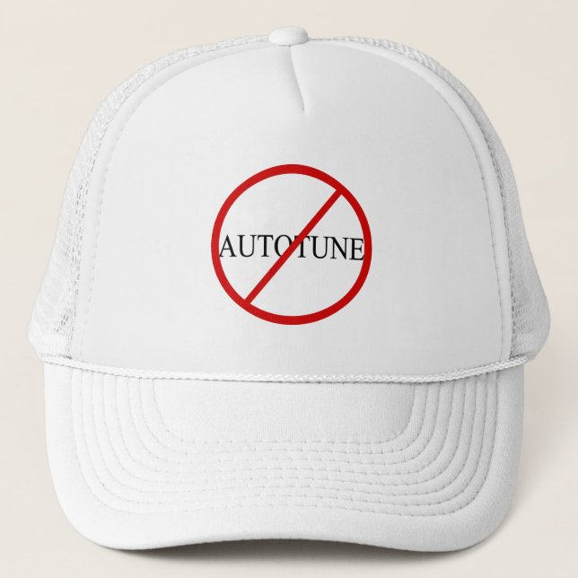 No Autotune Trucker Hat (Front)