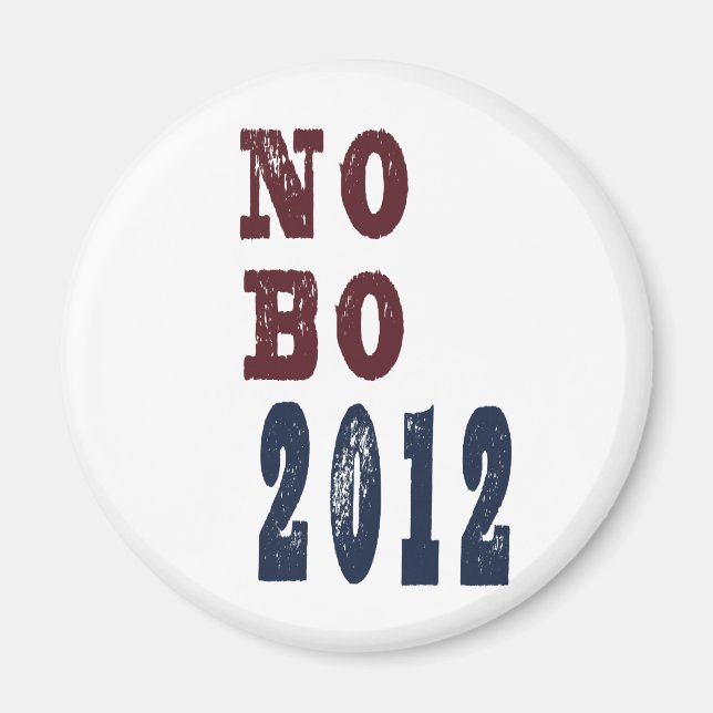 No B O 2012 Election Tee Magnet (Front)