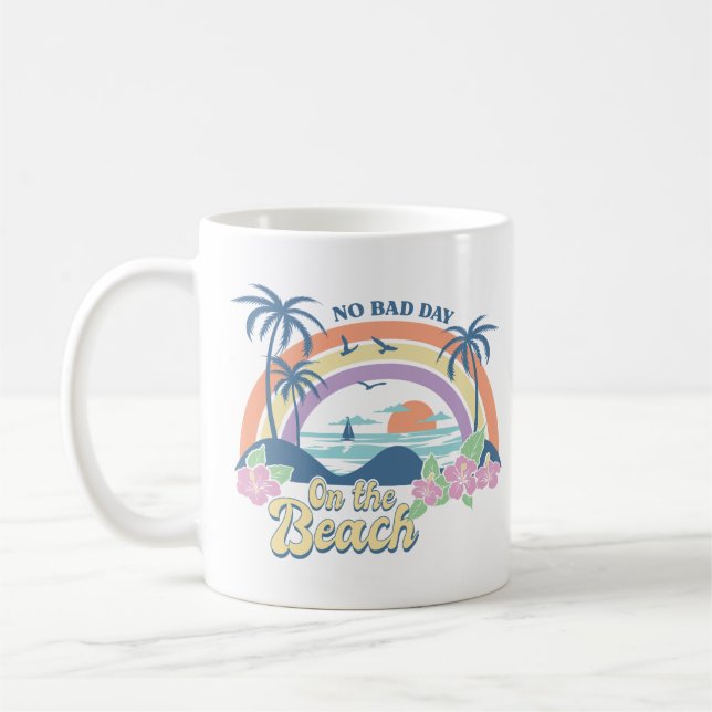 No Bad Day On The Beach Coffee Mug (Left)