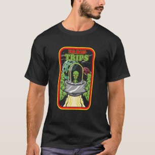 No Bad Trips Spaceship Ufo Alien Extraterrestrial T-Shirt