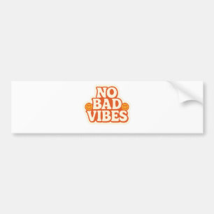 No Bad Vibes – Retro Positive Energy Sticker 