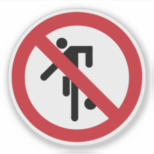 NO Ball Games ⚠ Thai Park Sign ⚠