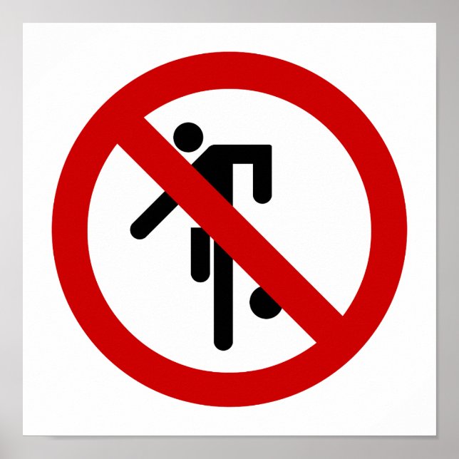 NO Ball Games ⚠ Thai Park Sign ⚠ (Front)