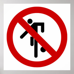 NO Ball Games ⚠ Thai Park Sign ⚠