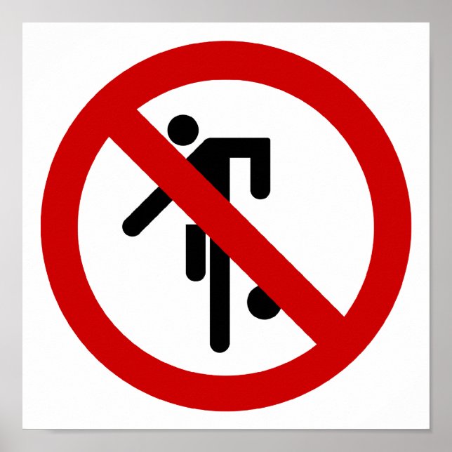 NO Ball Games ⚠ Thai Park Sign ⚠ (Front)