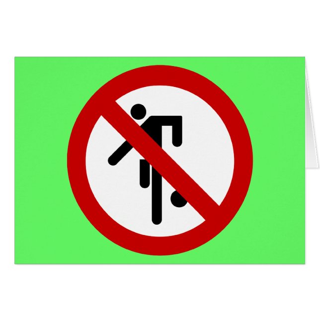 NO Ball Games ⚠ Thai Park Sign ⚠ (Front Horizontal)