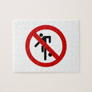 NO Ball Games ⚠ Thai Park Sign ⚠ Jigsaw Puzzle