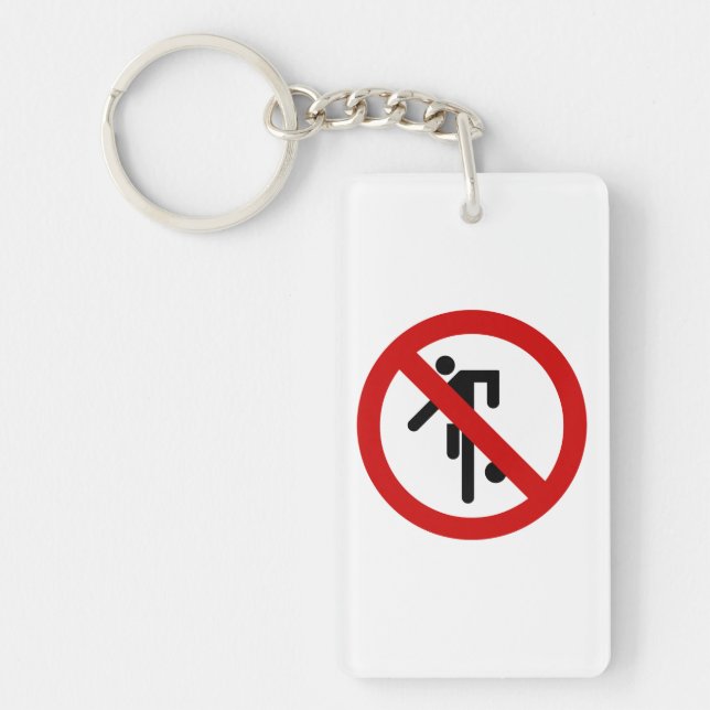 NO Ball Games ⚠ Thai Park Sign ⚠ Key Ring (Front)