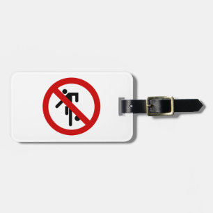 NO Ball Games ⚠ Thai Park Sign ⚠ Luggage Tag