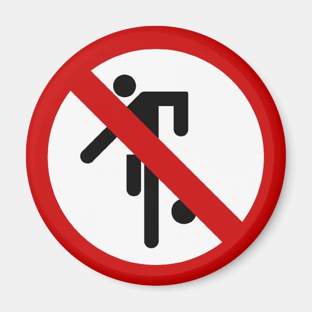 NO Ball Games ⚠ Thai Park Sign ⚠ Magnet (Front)