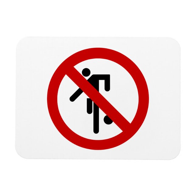 NO Ball Games ⚠ Thai Park Sign ⚠ Magnet (Horizontal)
