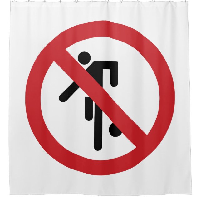 NO Ball Games ⚠ Thai Park Sign ⚠ Shower Curtain (Front)