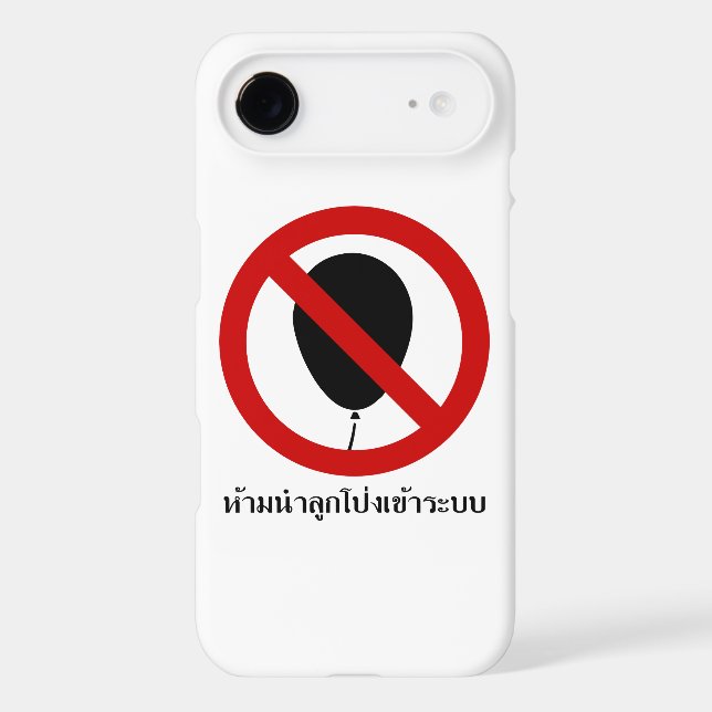 NO Balloon ⚠ Thai Sign ⚠ (Back)