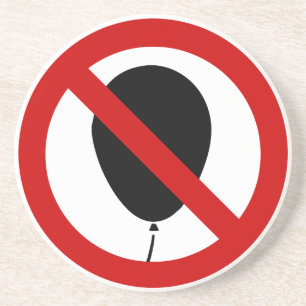 NO Balloon ⚠ Thai Sign ⚠ Coaster