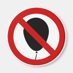 NO Balloon ⚠ Thai Sign ⚠ Magnet