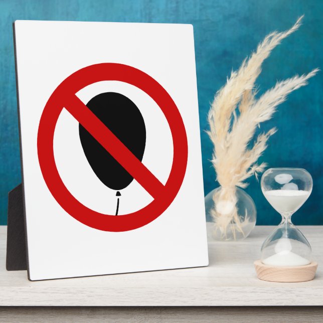 NO Balloon ⚠ Thai Sign ⚠ Plaque (Side)