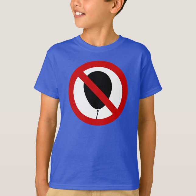 NO Balloon ⚠ Thai Sign ⚠ T-Shirt (Front)