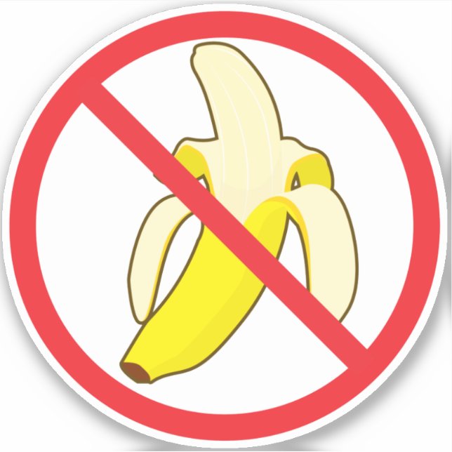 No Bananas Sticker (Front)