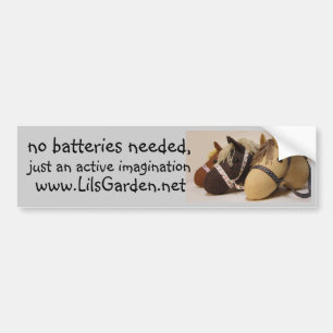 no batteries needed bumper sticker
