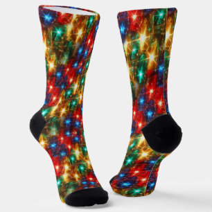 No Batteries Required Christmas Lights Socks