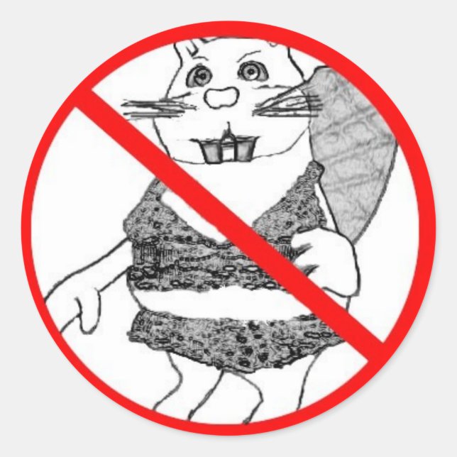 No Beaver sticker (Front)