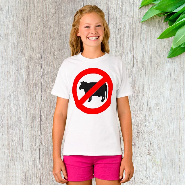 No Beef Sign Animal T-Shirt (Creator Uploaded)