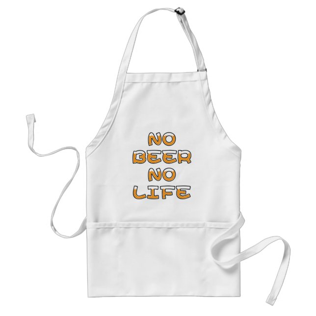 NO BEER NO LIFE STANDARD APRON (Front)