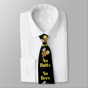 No Bees No Butts Necktie