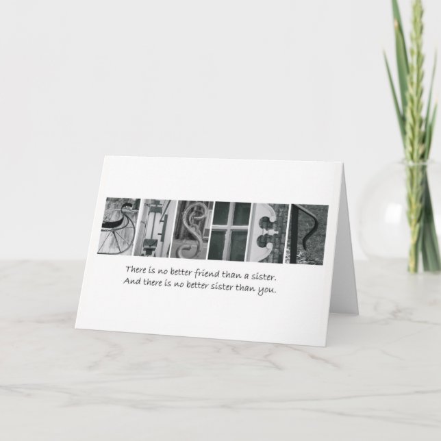 No Better Friend Than A Sister Card (Front)
