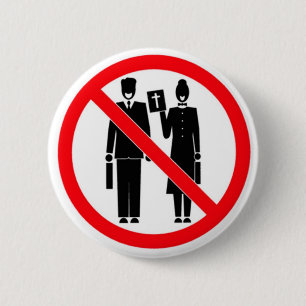 No Bible Thumpers 6 Cm Round Badge