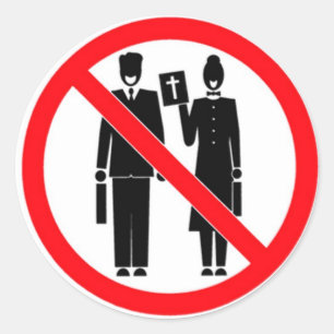 No Bible Thumpers Classic Round Sticker