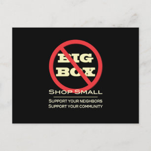 No Big Box Stores! Postcard
