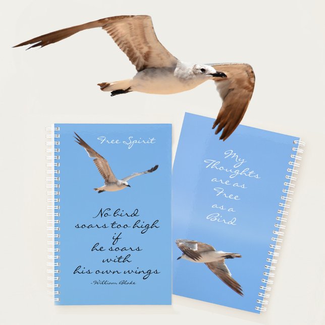 No Bird Soars Too High Feel Free Blue Planner (Creator Uploaded)