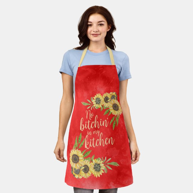 No Bitchin' in my Kitchen Apron (Worn)