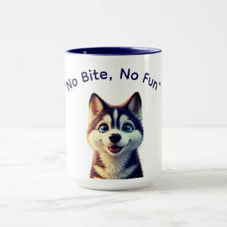 No Bite No Fun Dog Meme Mug