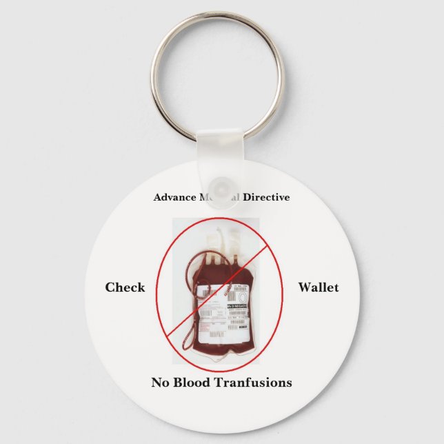 NO BLOOD Keychain (Front)