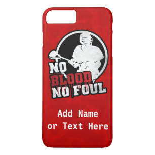 No Blood No Foul Lacrosse Cell Phone Case