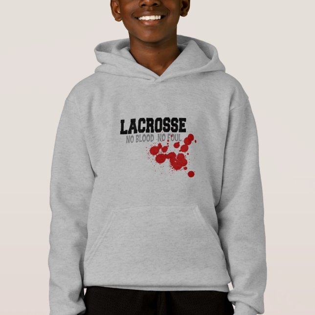 No Blood No Foul Lacrosse Kids Sweatshirt (Front)